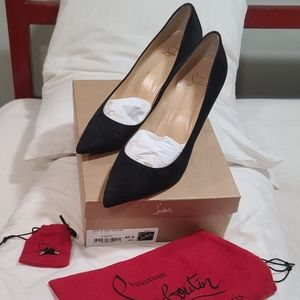 Black Kate Velours Red Bottoms 85 mm